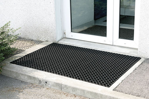 Grade de piso de borracha - M68 - IDS - antiderrapante / para zona úmida / de piso