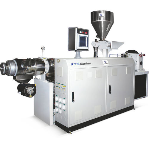 Linha de extrusão de parafuso duplo - KTS series  - Windsor Machines Limited  - controlada por CLP / de tubos / para PVC