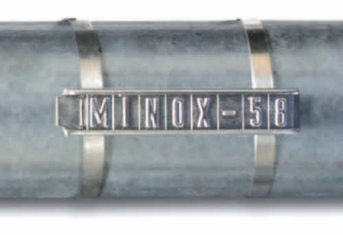 Etiqueta de identificação - PLIOMARK MINOX series  - SES-STERLING - em aço inoxidável / para a indústria química
