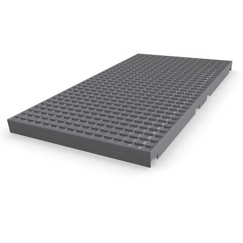 Grade de piso metálica - Meiser - com malha quadrada / para estantes