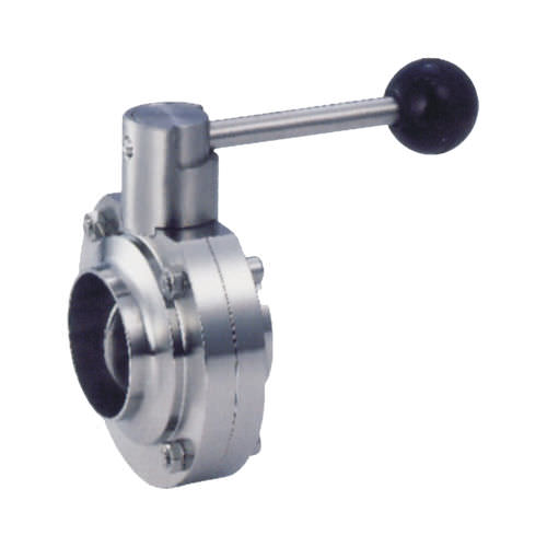 Válvula borboleta - D61X-10P/R - Zhejiang Kangsaite Valve Co., Ltd. - de alavanca / para líquidos alimentares e bebidas / de soldar