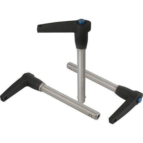 Pino trava rápida de botão - 03196 - norelem - Éléments standard mécaniques - com pega em L