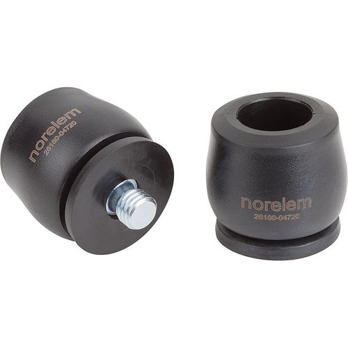 Amortecedor estrutural - 26180 - norelem - Éléments standard mécaniques - de vibração / para máquinas / em elastômero