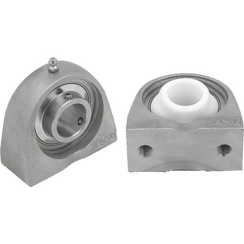 Mancal de placa - 24241-01 - norelem - Éléments standard mécaniques - em aço inoxidável