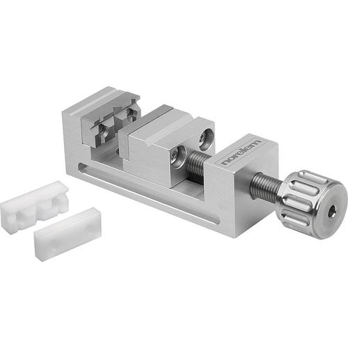 Morsa para máquina-ferramenta - 33225-10 - norelem - Éléments standard mécaniques - para máquina de medição / manual / em aço inoxidável
