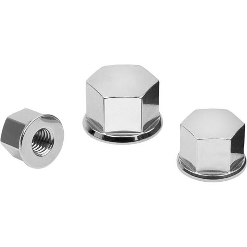 Porca calota - 07280-04 series - norelem - Éléments standard mécaniques - hexagonal / em aço inoxidável polido / higiênica