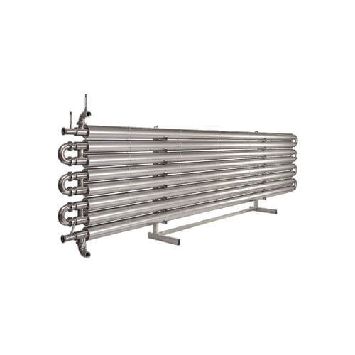 Trocador de calor de tubo duplo - STT series - VLS Technologies - água-água / em aço inoxidável / para a indústria de alimentos e bebidas