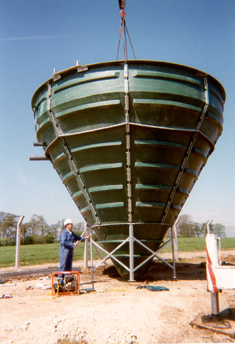Tanque para águas residuais - Conical Settlement Tank - WPL Ltd - Sewage Treatment & Wastewater Solutions - metálico / decantador / vertical