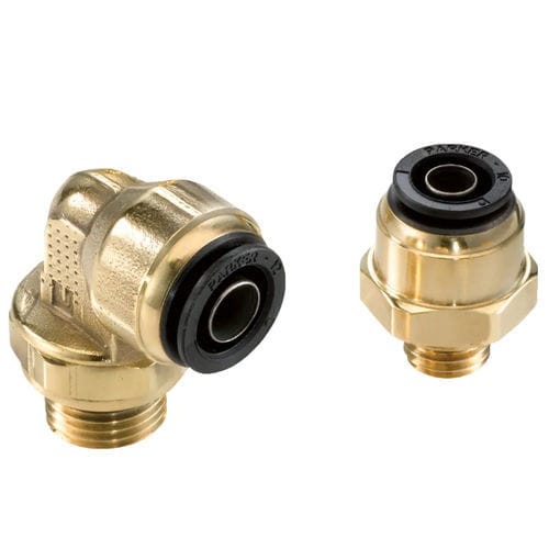 Conexão para ar comprimido - C8UNPMB12M12 - Parker Legris - de roscar / cotovelo de 90° / DIN