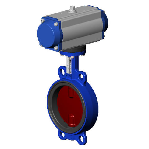 Válvula borboleta - Tecfly VPI-N03, VPI-N07 series - TECOFI - com acionamento pneumático / para água / para ar comprimido