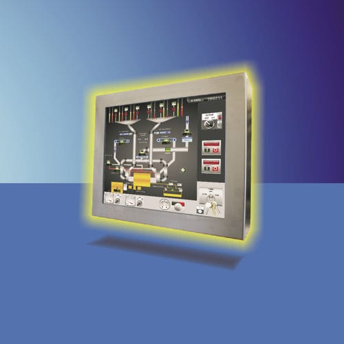 Painel PC TFT LCD - Typ V - UTICOR Automation GmbH - com tela sensível ao toque capacitiva / com tela sensível ao toque resistiva / 15"