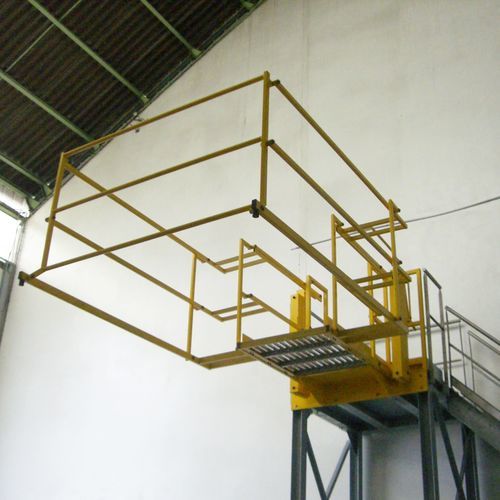 Passarela de acesso rebatível - TRIAX - para tanques / para contêineres / em aço