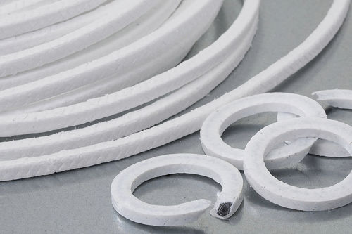 Gaxeta trançada em PTFE - LATTYflon 3265 LM - LATTY INTERNATIONAL - em carbono / para válvulas / para a indústria química