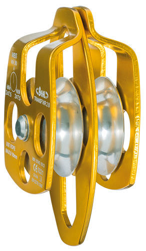 Polia de elevação de roda livre - max. ø 16 mm | TRANSF'AIR 2 - Beal Pro - para cabos / em aço inoxidável