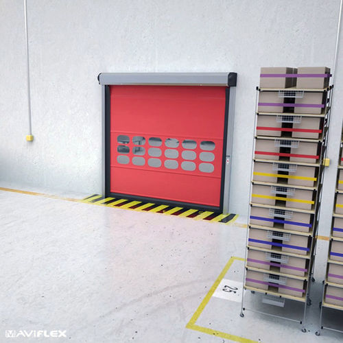 Porta de enrolar - MAVIROLL CONNECT® - MAVIFLEX - em aço inoxidável / em aço galvanizado / industrial