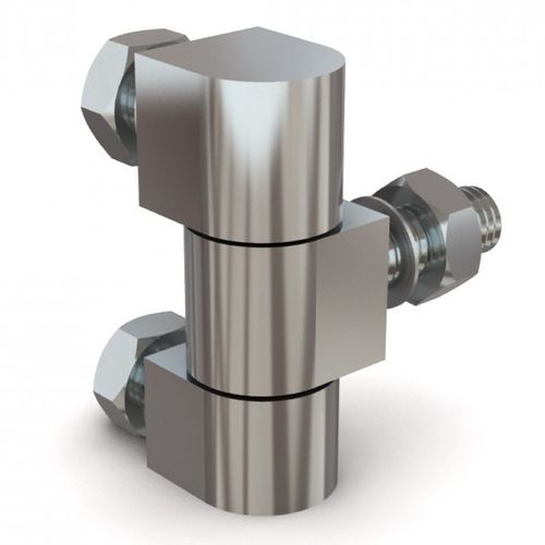 Dobradiça plana - 72-1-3733 - PINET INDUSTRIE - em aço zincado / de parafusar / 180°
