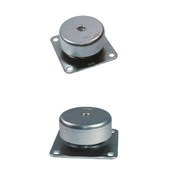 Isolador de vibração cilíndrico - SCM  - LESOL - metálico / em elastômero / para máquina
