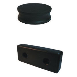 Isolador de vibração redondo - G  - LESOL - em borracha / para máquina / monobloco