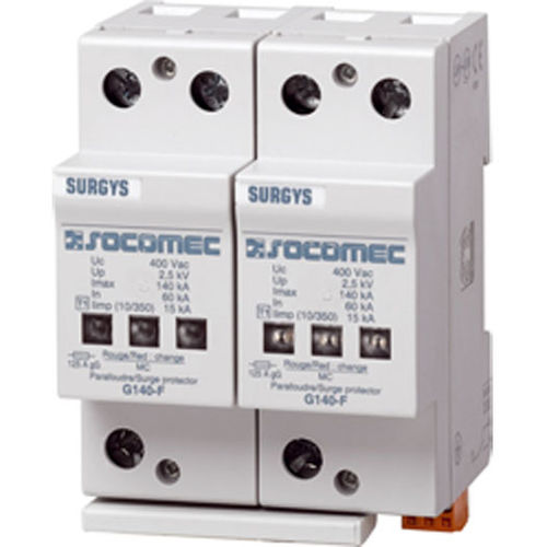 Dispositivo de proteção contra surtos de tipo 1 - SURGYS G140-F - SOCOMEC - para trilho DIN / de baixa tensão
