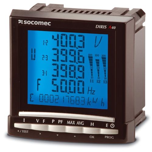 Medidor digital - DIRIS A40/A41 series - SOCOMEC - multifuncional / para instalação em painel