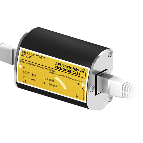 Dispositivo de proteção contra surtos para rede informática - ATLAN 100 BASE-T - Aplicaciones Tecnológicas, S.A. - RJ45 / de baixa tensão / CC