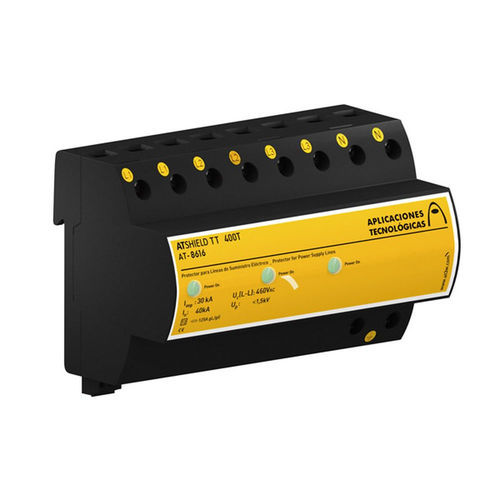 Dispositivo de proteção contra surtos do tipo 1 + 2 - ATSHIELD TT 230T - Aplicaciones Tecnológicas, S.A. - para fonte de alimentação / compacto / 4 polos