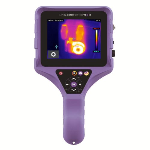 Detector de vazamento ultrassônico - LEAKSHOOTER LKS 1000-V.2 + IR - SYNERGYS TECHNOLOGIES - de infravermelho / de ar comprimido / portátil