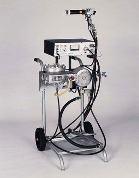 Máquina de pulverização móvel - PNEUMODYN® - RAVARINI CASTOLDI & C - de tinta / eletrostática / de baixa pressão