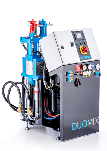 Máquina de pulverização fixa - DUOMIX PU HX - WIWA - de poliuretano / hidráulica / para revestimento
