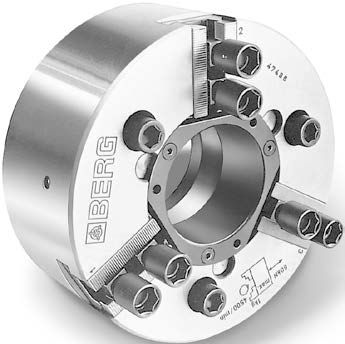 Placa de torno automática - KHL series - Berg & Co. GmbH Spanntechnik - com 3 castanhas / com centro furado / de pinça