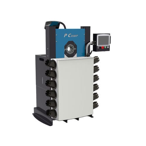 Prensa de mangueiras - P CRIMP 140 - TECHMAFLEX - para porca / para mangueiras hidráulicas / semiautomática