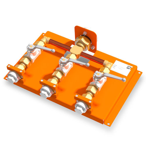 Distribuidor manifold de 3 vias - 3-718-R0 series - DILO Armaturen und Anlagen GmbH - para gás / de válvula