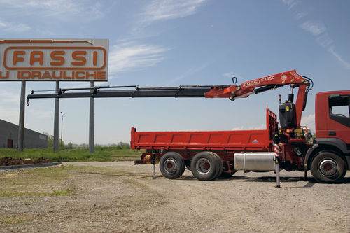 Guindaste montado em caminhão - F195A.2 series - Fassi gru S.p.A - com lança articulada / telescópico / para obras