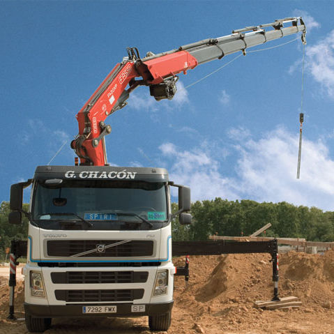 Guindaste para serviços pesados - F425 series - Fassi gru S.p.A - montado em caminhão / telescópico / para obras