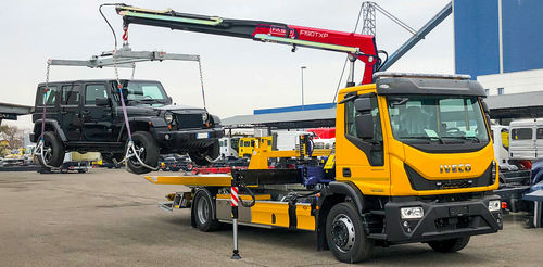 Guindaste montado em caminhão - F190ATXP series - Fassi gru S.p.A - com lança / para a indústria automotiva / de elevação