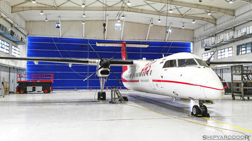 Porta de correr - Aircraft hangar door - SHIPYARDDOOR (Hangar Door | High Speed Door) - camarão / para ambiente interno / de hangar