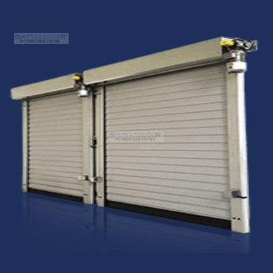 Porta de enrolar - The Hybrid® - SHIPYARDDOOR (Hangar Door | High Speed Door) - em aço / em tecido / industrial