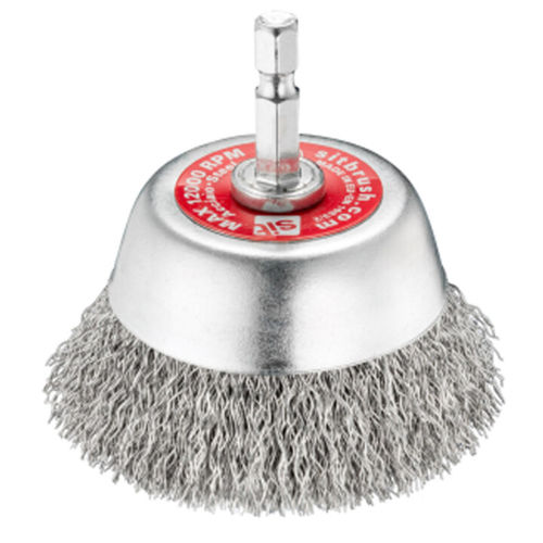 Escova tipo copo - T60 HEX - SIT Società Italiana Tecnospazzole - de limpeza / em aço inoxidável / em aço