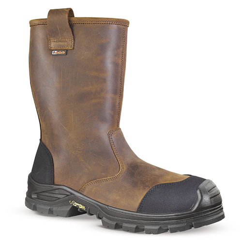 Bota de segurança para uso industrial - JALSALIX SAS - JALLATTE - resistente à perfuração / antiestática / em couro