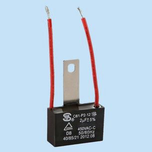 Capacitor de filme de polipropileno metalizado - C61-P2-1Y - Sheng Ye Electric Co.,ltd - encapsulado / autorreparável / industrial
