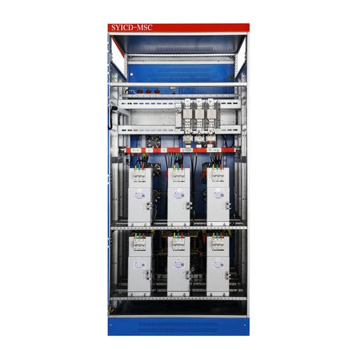 Banco de capacitores vertical - SYICD-TSC series - Sheng Ye Electric Co.,ltd - de fator de potência / de harmônicos / trifásico