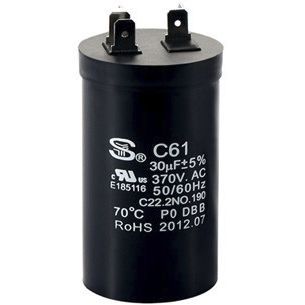 Capacitor de filme de polipropileno metalizado - CBB60-I - Sheng Ye Electric Co.,ltd - cilíndrico / industrial / para motor elétrico