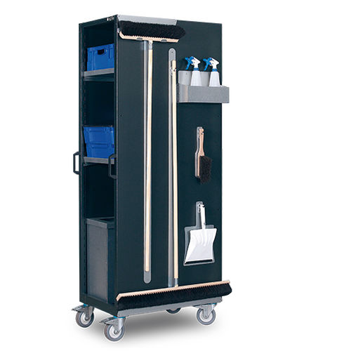 Carrinho de limpeza - RGS 5000 - Apfel Metallverarbeitung GmbH - com prateleiras / para lixeira / porta-caixas