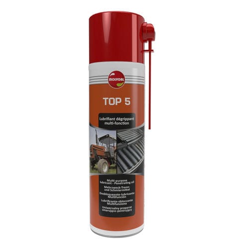 Spray multifuncional - TOP 5 - MOLYDAL - lubrificante / anticorrosão / lubrificante