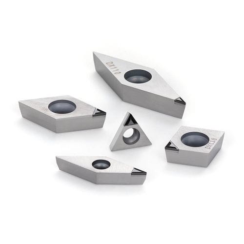 Pastilha de torneamento PCD - 1QP series - Tungaloy EUROPE - PKD / para liga de alumínio / de alta velocidade