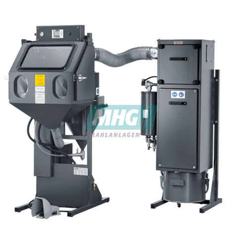 Cabine de jateamento de areia manual - SMG 25 - MHG Strahlanlagen GmbH - por sucção