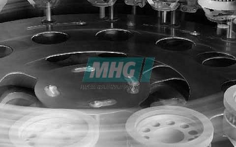 Jateadora de granalha com mesa giratória - MHG Strahlanlagen GmbH - para metais / automática