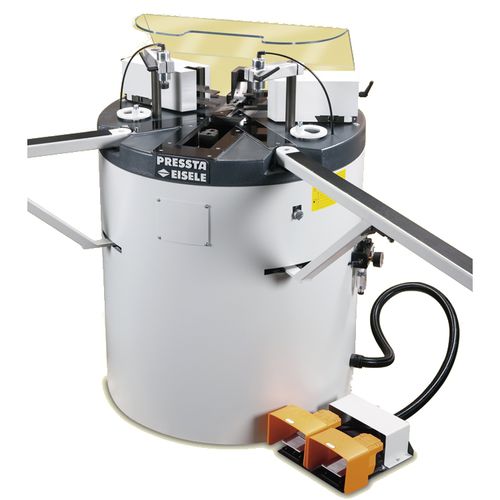 Recravadeira de cantos para perfis de alumínio - PRESSTA 5000 - Pressta-Eisele GmbH - automática / com pedal