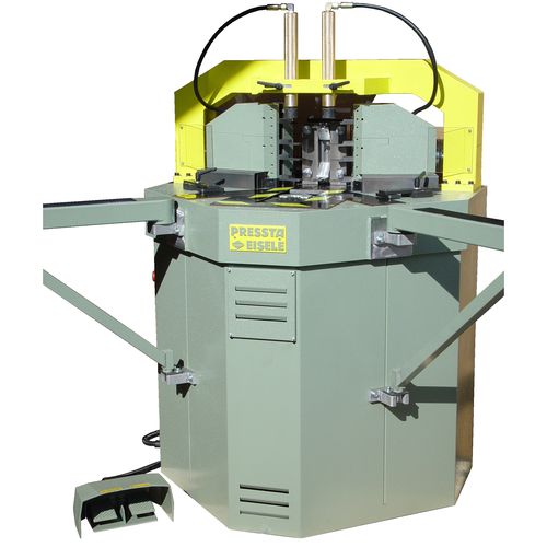 Recravadeira de cantos de perfis - Pressta 3000 - Pressta-Eisele GmbH - semiautomática / hidráulica / vertical