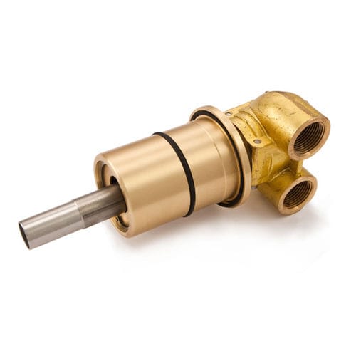 Junta rotativa para água - Z series - ROTOFLUX s.r.l. - 2 passagens / para lingotamento contínuo / em latão